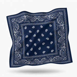 100% Cotton Bandana (Nevy Blue )