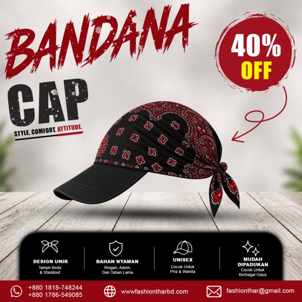 Thar-Bandana-Cap-Poster-Design1-1 Thar Premium Cotton Bandana Cap for Men & Women