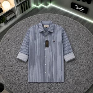 THAR Premium Men's Striped Cotton Old mony Shirt | Boxy Fit