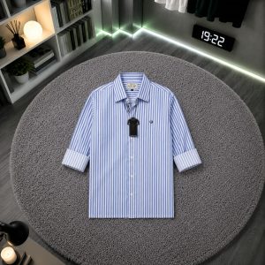 THAR Premium Men's Striped Cotton Casual Shirt | Slim Fit