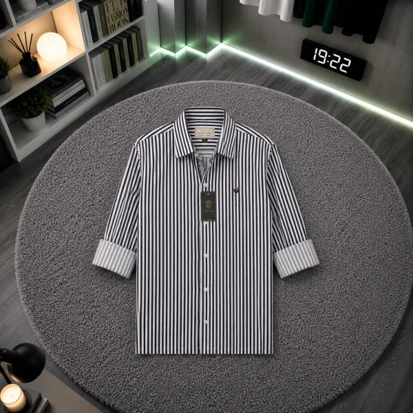 WhatsApp Image 2026-08-11 at 5.18.53 PM THAR Premium Men's Striped Cotton Old Mony Shirt | Boxy Fit
